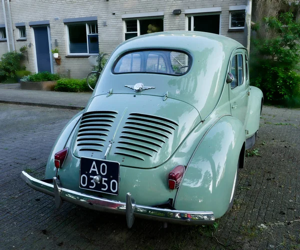 Amersfoort Netherlands May 2023 Back Light Blue Very Old Renault — Stock Photo, Image