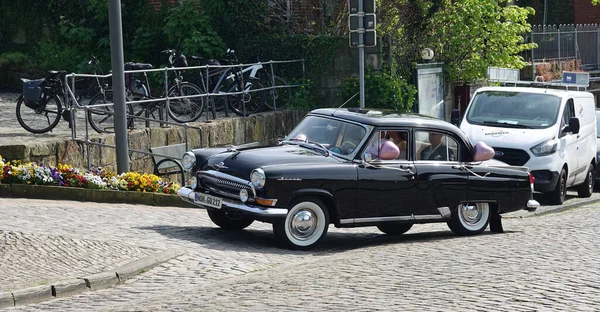 Bad Bentheim Germany May 2023 Couple Driven Wedding Ceremony Black — Stock Photo, Image