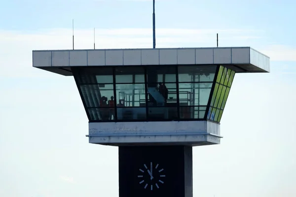 Antiga Torre Controlo Tráfego Aéreo Schiphol Ele Ainda Está Uso — Fotografia de Stock