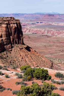Candlestick Tower Overlook 'dan manzara Canyonlands Ulusal Parkı - Moab, Utah, ABD