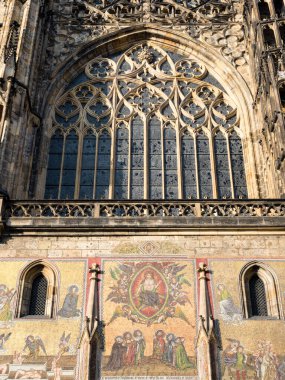 Prag Şatosu 'ndaki St. Vitus Katedrali' nin dışı - Prag, Çek Cumhuriyeti