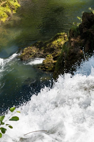 Wspaniałe Wodospady Rzeki Korana Miejscowości Rastoke Chorwacja — Zdjęcie stockowe