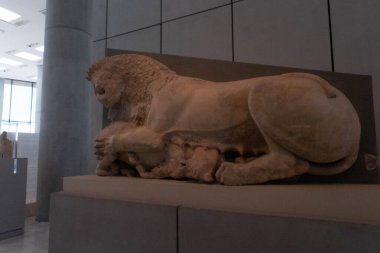 Atina, Yunanistan 'daki Akropol Müzesi. Yüksek kalite fotoğraf