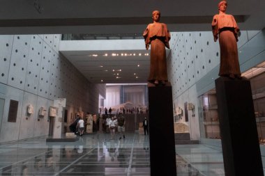 Atina, Yunanistan 'daki Akropol Müzesi. Yüksek kalite fotoğraf
