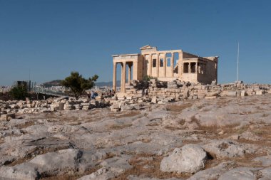 Erechtheion ya da Athena Polias Tapınağı eski bir Yunan İyonik tapınak-telsteryonudur. Yüksek kalite fotoğraf