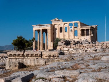 Erechtheion ya da Athena Polias Tapınağı eski bir Yunan İyonik tapınak-telsteryonudur. Yüksek kalite fotoğraf