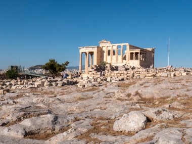 Erechtheion ya da Athena Polias Tapınağı eski bir Yunan İyonik tapınak-telsteryonudur. Yüksek kalite fotoğraf