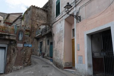 Pietravairano, İtalya 'nın Caserta eyaletine bağlı bir ortaçağ köyü. Yüksek kalite fotoğraf