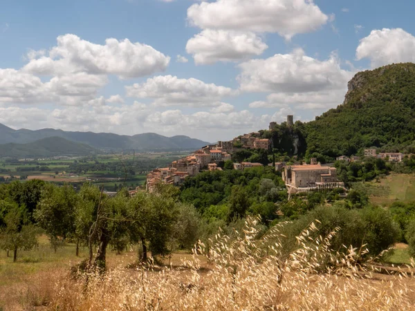Panoramic View Pietravairano Medieval Village Province Caserta Italy High Quality — Stock Photo, Image