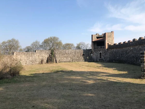 Castello Dei Maltraverso Середньовічний Замок Розташований Містечку Монтебелло Вісентіно Провінції — стокове фото