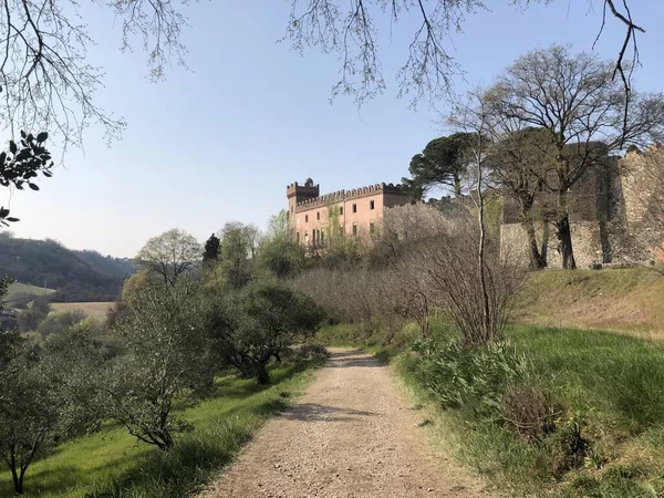 Stock image Castello dei Maltraverso is a medieval castle located in Montebello Vicentino, a small town in the province of Vicenza, Italy. 