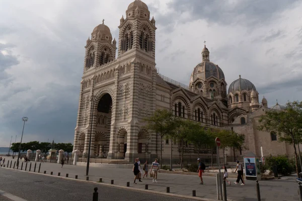 Catedral Marselha Uma Catedral Católica Romana Monumento Nacional França Localizado — Fotografia de Stock