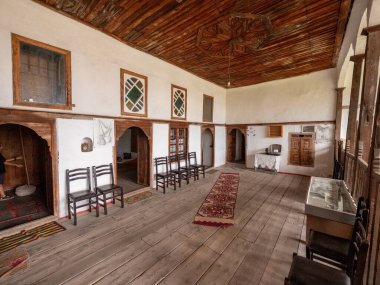 İskenduli Evi. Bir Otthoman-Hera, Girokaster 'daki evi restore etti. Yüksek kalite fotoğraf