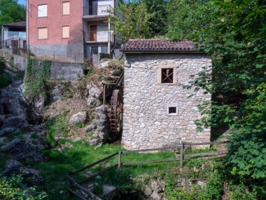 Valle dei Mulini Lusiana Veneto bölgesindeki antik değirmenlerde yüksek kaliteli fotoğraf