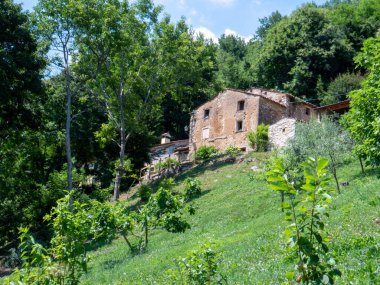 Valle dei Mulini Lusiana Veneto bölgesindeki antik değirmenlerde yüksek kaliteli fotoğraf