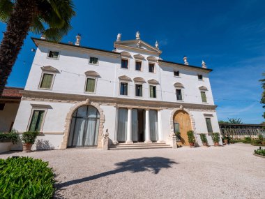 Villa Ghislanzoni Curti, İtalya 'daki Vicenza Zarif Venedik Köşkü' nde. Yüksek kalite fotoğraf