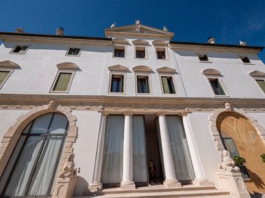 Villa Ghislanzoni Curti, İtalya 'daki Vicenza Zarif Venedik Köşkü' nde. Yüksek kalite fotoğraf