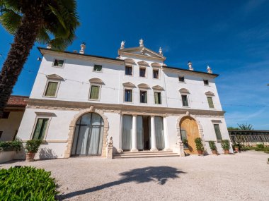 Villa Ghislanzoni Curti, İtalya 'daki Vicenza Zarif Venedik Köşkü' nde. Yüksek kalite fotoğraf