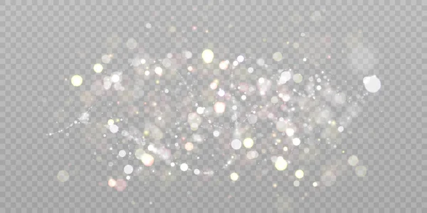 Shiny Bokeh Background Illustration Glittery Light Shimmering Bokeh Light Effect — Stock Vector