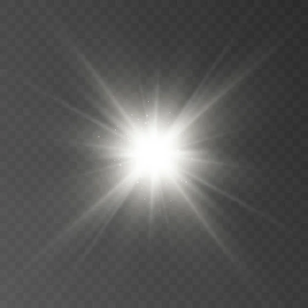 Brilho Solar Abstrato Brilho Translúcido Com Efeito Luz Especial Desfoque —  Vetores de Stock