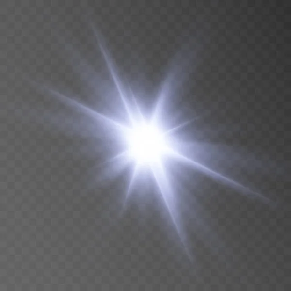 Abstrakt Sol Bländning Genomskinlig Glöd Med Speciell Ljuseffekt Vektor Suddas — Stock vektor