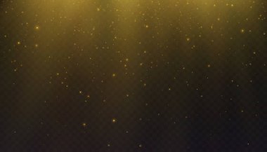 Işık huzmeleri aşağı akıyor. Soyut sihirli ışık arka planı. Vektör illüstrasyonu.