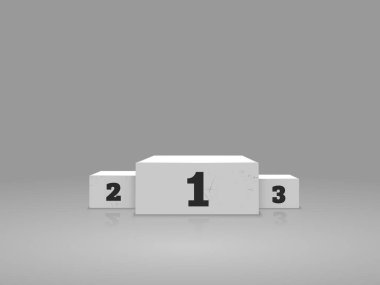 Ödüllüler ve kazananlar için vektör illüstrasyon. Kazananları onurlandırmak için bir kaide veya platform.