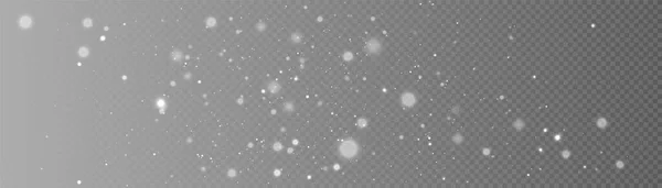 透明な背景に多くのキラキラした粒子で光の効果を発揮します 塵とベクトル星雲 — ストックベクタ
