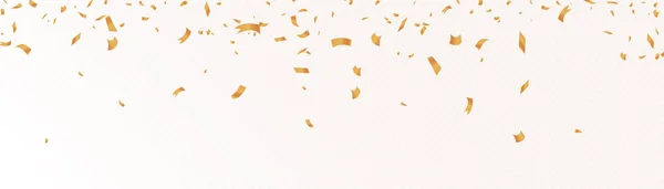 Confetti Een Transparante Achtergrond Glanzende Gouden Confetti Helder Gouden Feestelijk — Stockvector