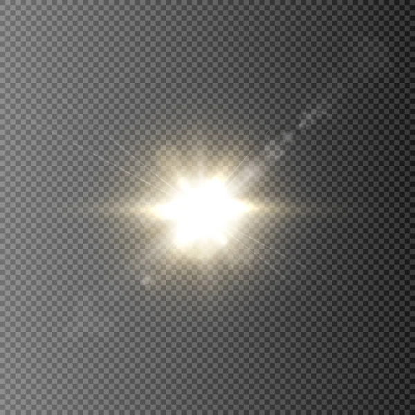 Golden Light Dust Particles Abstract Light Bokeh Background Web Design — Stock Vector