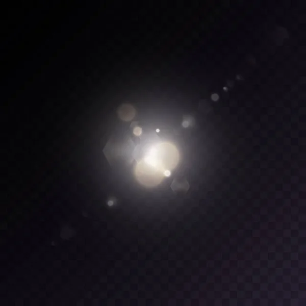 Particules Poussière Lumière Dorée Fond Bokeh Lumière Abstraite Pour Conception — Image vectorielle
