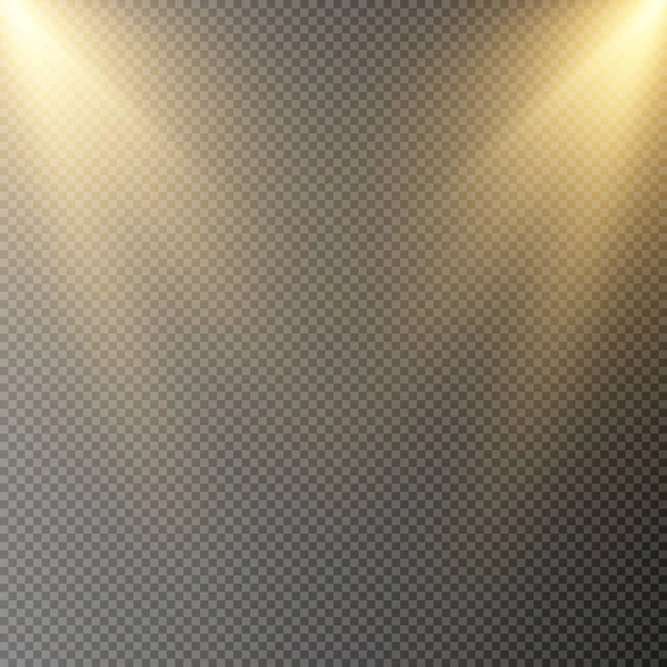 Goldenes Licht Staubpartikel Abstraktes Licht Bokeh Hintergrund Für Web Design — Stockvektor
