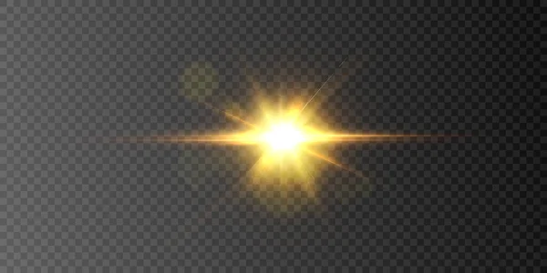 Zlaté Světlo Prach Částice Abstraktní Světlo Bokeh Pozadí Pro Web — Stockový vektor