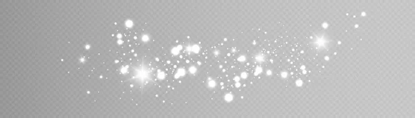Gold Light Dust Particles 디자인 삽화에 추상적 — 스톡 벡터
