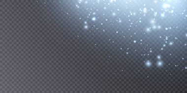 Parlak bir arka plan. Işıldayan parlak ışığın yansıması bokeh. Noel ve Yeni Yıl tasarımları için saydam bir arkaplanda parlayan parlak renklerle ışık efekti.