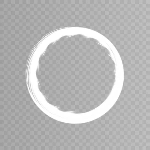 Portal Circular Girando Padrão Luz Quadro Luz Circular Vetor — Vetor de Stock