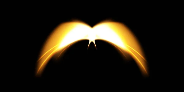 Glühender Feuerphönix Flügel Vektor Effekt Eps10 — Stockvektor