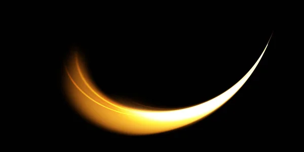 Чарівний Золотий Вітер Png Святковий Ізольований Прозорому Фоні Золота Комета — стоковий вектор