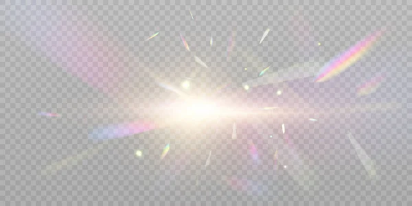 Rainbow Επικάλυψη Υφή Holographic Πτώση Κομφετί Απομονώνονται Διαφανές Φόντο Δέσμη — Διανυσματικό Αρχείο