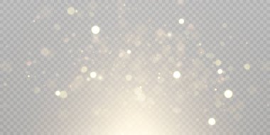 Parlak bir arka plan. Işıldayan parlak ışığın yansıması bokeh. Noel ve Yeni Yıl tasarımları için saydam bir arkaplanda parlayan parlak renklerle ışık efekti.