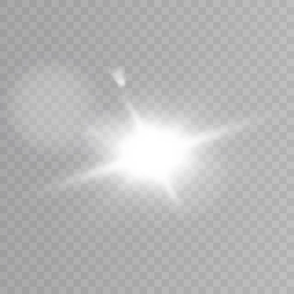 ดวงอาท างไสวด วยไฮไลท องแสงบนพ นหล โปร งใส เกรเด ยนเวกเตอร — ภาพเวกเตอร์สต็อก