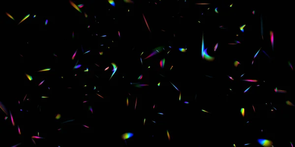 Ein Haufen Farben Helle Strahlen Des Spektrums Blendung Auf Einer — Stockvektor