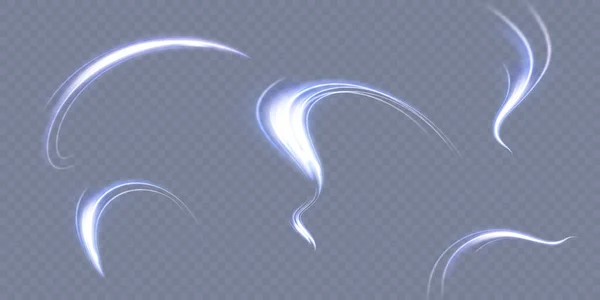 Violet Tourbillon Lumière Reflets Chatoyants Flash Avec Luminosité — Image vectorielle