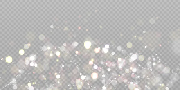 Блискучий Боке Фон Ілюстрація Блиску Світла Мерехтливого Боке Світловий Ефект — стоковий вектор