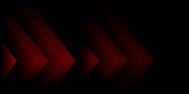 Kırmızı çizgiler ve geçişlerle soyut bir arkaplan. Teknolojiler. Vektör