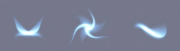 Векторна Ілюстрація Абстрактного Синього Світлого Візерунка Дизайну Ілюстрації Прозорому Фоні — стоковий вектор