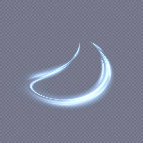 黑暗背景下动态光源的矢量图解 高速的夜间抽象 光涡旋 对于网页设计 游戏设计 Png病媒 — 图库矢量图片