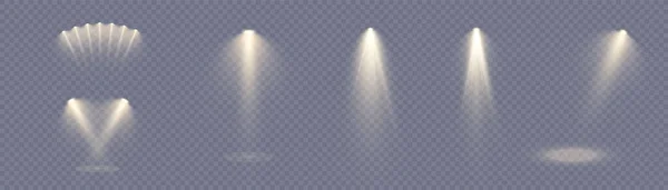 Bühnenscheinwerfer Helle Lichtquelle Konzertbeleuchtung Scheinwerfer Für Konzertbeleuchtung Vektor Für Webdesign — Stockvektor