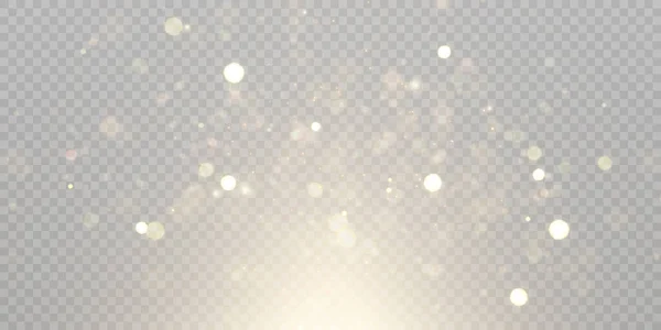 Shiny Bokeh Background Illustration Glittery Light Shimmering Bokeh Light Effect — Stock Vector
