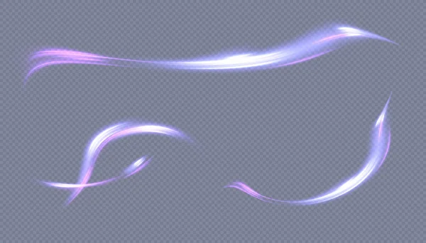 Фіолетовий Світловий Вихор Мерехтливі Підсвічування Спалах Яскравістю — стоковий вектор